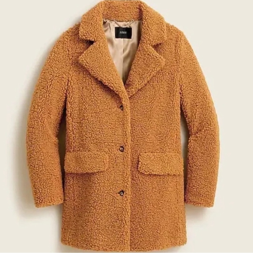 J Crew NWOT Teddy Sherpa Coat